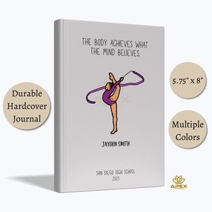 Personalized Senior Gymnastics Gifts, Gymnastics Senior Night Gift, Gymnastics Journal, Custom Girl High School Gymnastics Graduation 2025