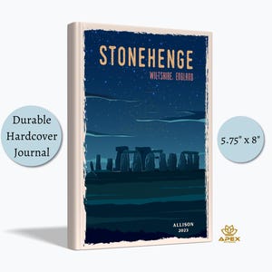 Stonehenge Travel Journal, England Heritage & Avebury Notebook, Britain Vacation Gift, Ancient World Wonder Sketchbook, UK Souvenir