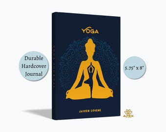 Personalized Yoga Journal – Custom Chakra Notebook for Yoga Teachers & Students, Spiritual Namaste Diary Gift