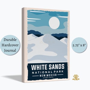White Sands National Park Journal, New Mexico Adventure Gift, Sand Dunes Sketchbook, Chihuahuan Desert Notebook, Travel Memory Book