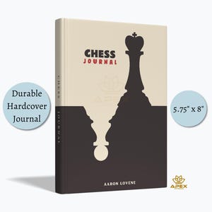 Diario de ajedrez personalizado, regalo de ajedrez personalizado, cuaderno para amantes del ajedrez, libro de ajedrez para jugadores, cuaderno de puntuaciones de ajedrez, regalo para aficionados al ajedrez