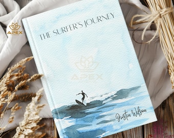 Surfers Journal - Personalisierte Surf Notizen & individuelles Surf Logbuch, Geschenk für den Liebhaber des Ozeans, Notizbuch für die Surfreise