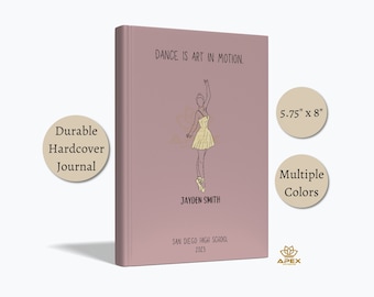 Senior Dance Gift – Personalized Dance Notebook, Senior Night Dance Team Present, Ballet Dancer Graduation Keepsake