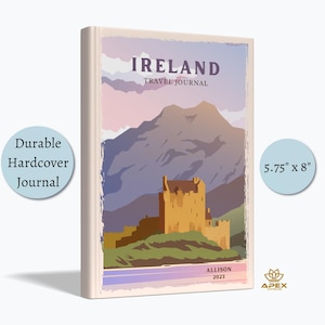 Ross Castle Journal, Irland Geschenk, Irisches Urlaub Notizbuch, Ring of Kerry Flitterwochen Geschenk, Irland Skizzenbuch, Erinnerungsbuch