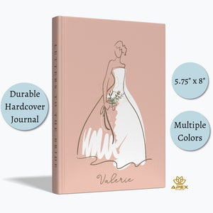 Libro de cartas a la novia, libro de visitas personalizado para despedida de soltera, regalo personalizado para despedida de soltera, diario para la futura novia, libro para despedida de soltera