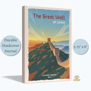 Great Wall of China Travel Journal, Beijing & Forbidden City Notebook, China Adventure Gift, Great Wall Sketchbook, Ancient Wonders Souvenir