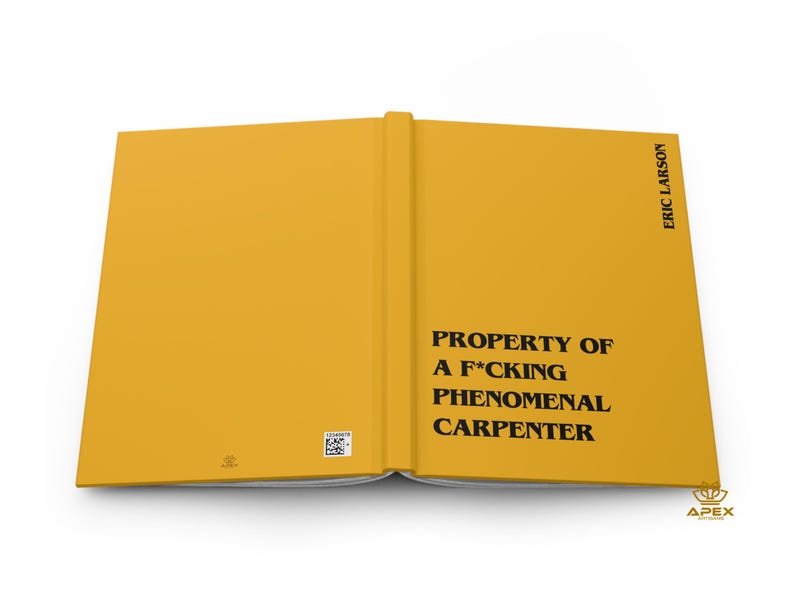 Funny Carpenter Gift – F*cking Phenomenal Carpenter Notebook, Personalized Woodworker Journal image 2