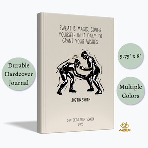 Personalized Senior Wrestling Gifts, Wrestling Senior Night Gift, Wrestling Journal, Custom High School Wrestling Coach Gift Grad 2025