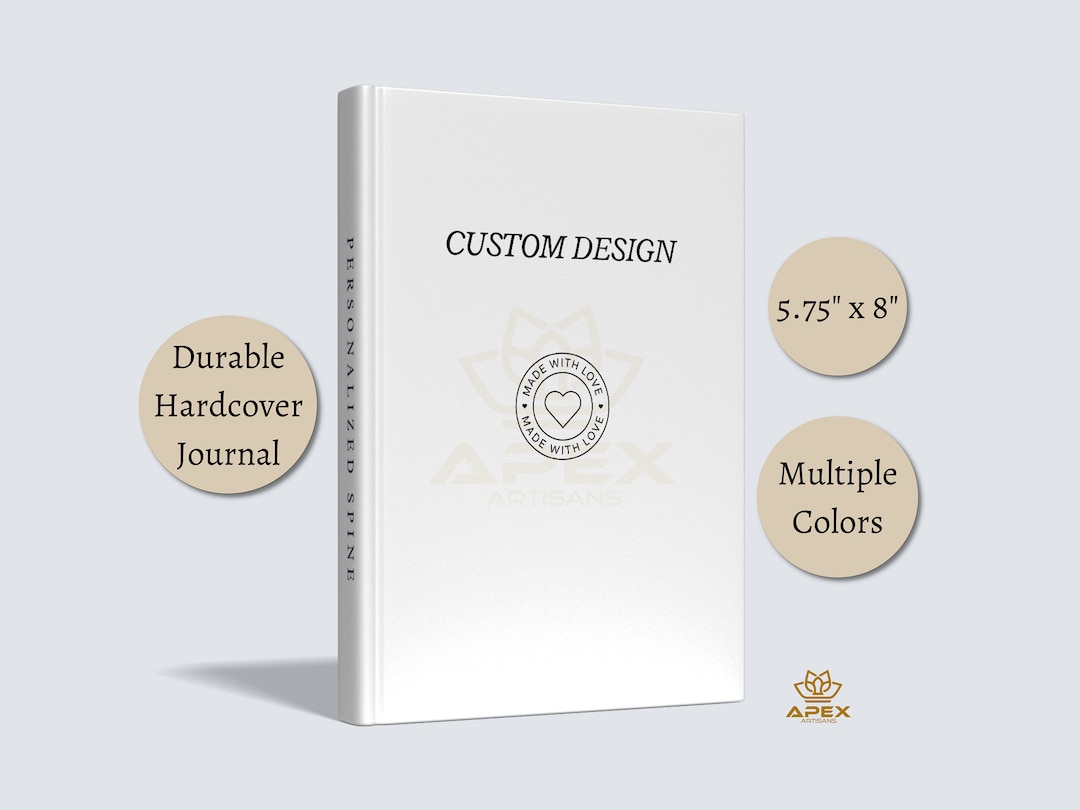 Custom Diary With Logo Name, Personalized Journal Gift, Custom Design ...