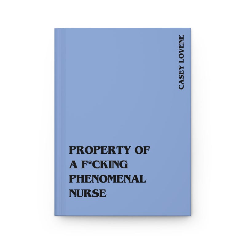 Regalo divertido para enfermeras: cuaderno de enfermeras fenomenal, diario personalizado para estudiantes de enfermería. Blue