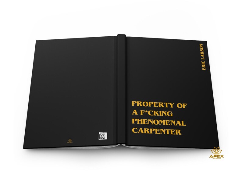 Funny Carpenter Gift – F*cking Phenomenal Carpenter Notebook, Personalized Woodworker Journal image 9