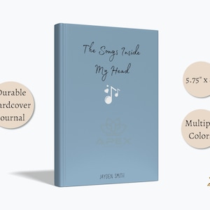 Songwriting Journal, Custom Songwriter Gift, Songwriter Journal, Musician Gift, Inspirational Gift, Music Teacher Gift, Composer Gift