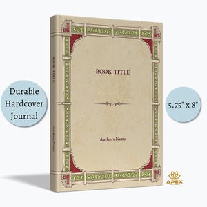 Carnet cartonné personnalisé beige antique, livre manuscrit vintage personnalisé pour mariage, cadeau pour écrivains, voyageurs et collectionneurs