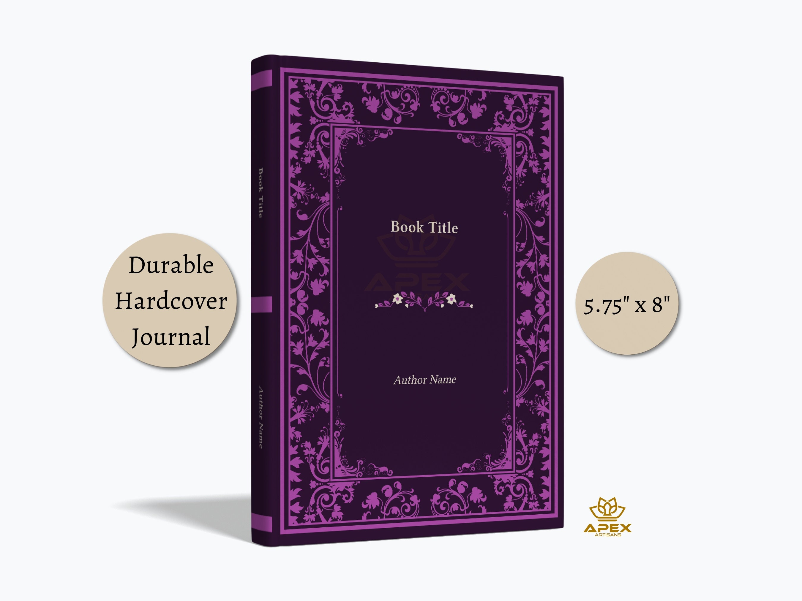 Dark Purple Personalized Book Gifts, Custom Aesthetic Wedding