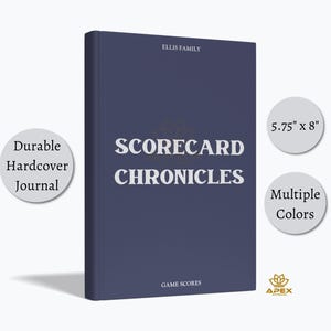 Family Game Night Scorekeeper - Christmas Gift for Board Game Lovers, Couples Game Score Book and Custom Game Night Tracker