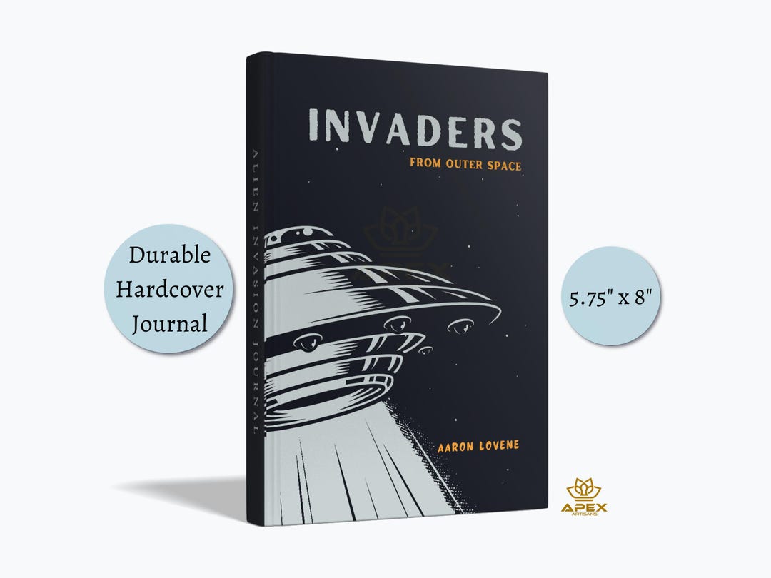 Alien Invasion Journal, UFO Notebook Gift, Conspiracy Theory Diary ...