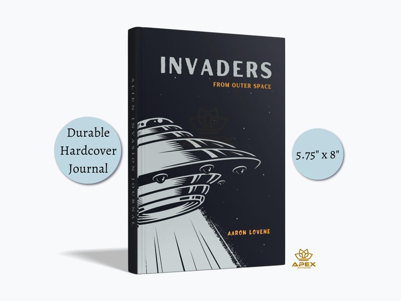 Alien Invasion Journal, UFO Notebook Gift, Conspiracy Theory Diary ...