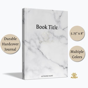 Custom Marble Journal, Personalized Marble Notebook, Custom Name Aesthetic Notebook, White Marble Custom Diary, Guest Book Travel Journal