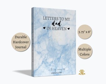 Dad Memorial Journal – Brieven aan mijn vader in de hemel, geschenk verlies van sympathie vader, rouwnotitieboekje, herinnering aan vaderboek
