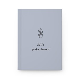 Garden Planner Journal – Personalized Gardening Notebook, Plant Care Log & Gift for Gardeners – Seed Tracker, Botanical Diary Heather Gray
