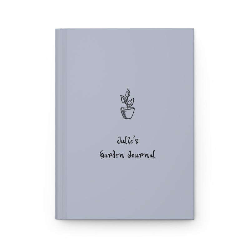 Garden Planner Journal – Personalized Gardening Notebook, Plant Care Log & Gift for Gardeners – Seed Tracker, Botanical Diary Heather Gray