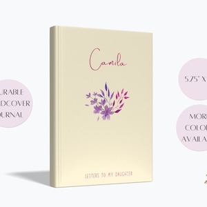 Diario para mamás primerizas, cuaderno de cartas para mi hija, querida hija, notas de mamá a hija, diario de tapa dura personalizado, regalo para hija