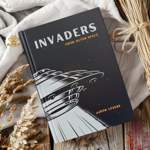 Alien Invasion Journal, UFO Notebook Gift, Conspiracy Theory Diary, Outer Space Logbook, Sci-Fi Alien Planner
