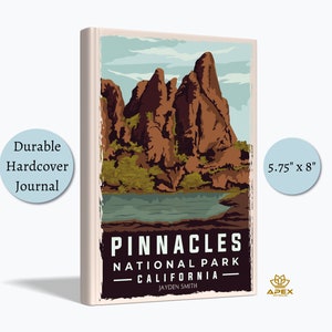 Pinnacles National Park Journal, California Adventure Gift, California Condor Sketchbook, Monolith Rock Notebook, Travel Memory Book