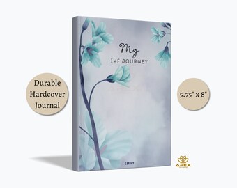 Mi experiencia en FIV, Diario de tratamiento de fertilidad, Regalos personalizados de FIV, Diario de concepción, Diario de FIV de tapa dura, Cuaderno de regalos de fertilidad