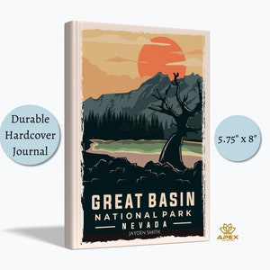 Great Basin National Park Journal, Nevada Hiking & Camping Gift, Bristlecone Pine Vacation Notebook, Outdoor Adventure Memory Book