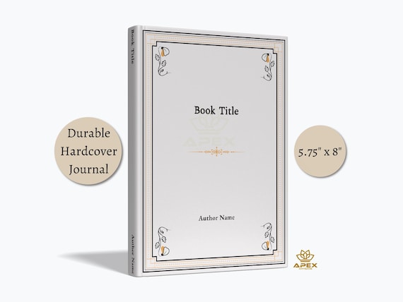 Elegant Personalized Book, Bright Gray Aesthetic Notebook, Personalized Vintage Style Journal, Art Deco Notebook, Custom Bridal Shower Gift