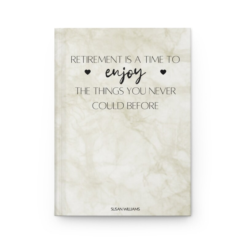 Personalized Retirement Journal Custom Retirement Gift from Etsy