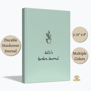 Diario de jardinería: cuaderno de jardinería personalizado, registro del cuidado de las plantas y regalo para jardineros: rastreador de semillas, diario botánico
