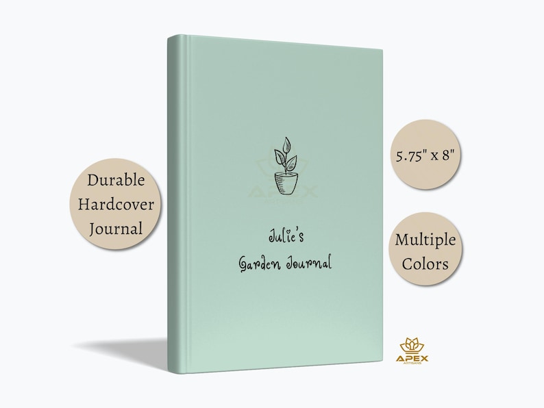 Garden Planner Journal, Personalized Gardening Gift