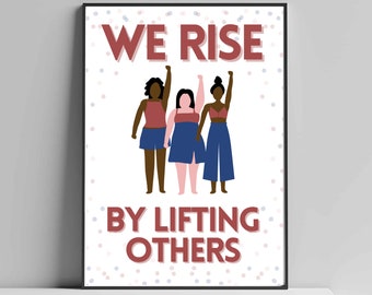 We staan op door anderen op te tillen - Afdrukbare klasposter