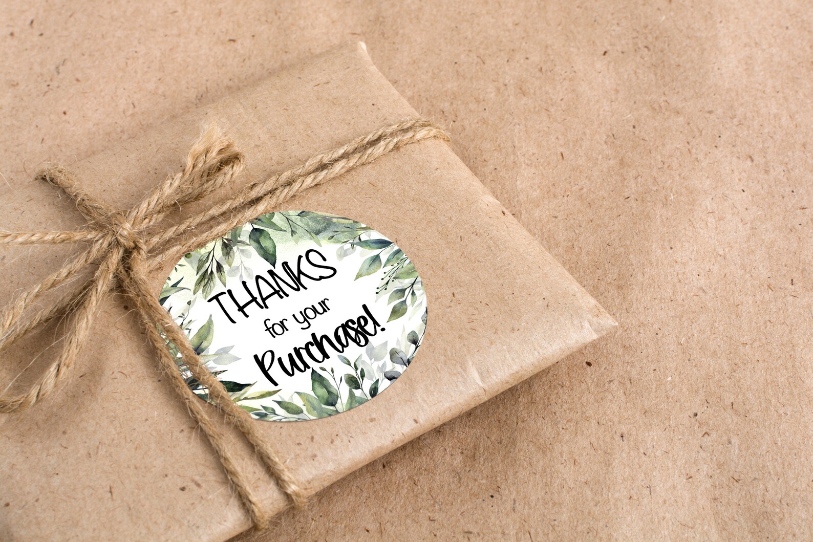Aesthetic Thank You Stickers Cricut PNG. Green Leaves Small | Etsy