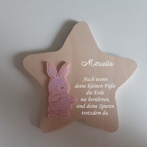 Erinnerung an ein Sternenkind,  Andenken für Sterneneltern, Geschenk mit individueller Gestaltung, Beerdigung, Trauergeschenk, Andenken