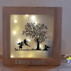 Leuchtkasten Leuchtbox Laterne holz Sternenkind