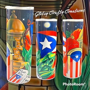 20oz Puerto Rico Design Tumbler