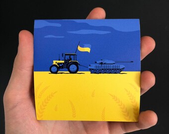 Legendary Ukrainian Tractor Magnet – Ukraine Art Souvenir