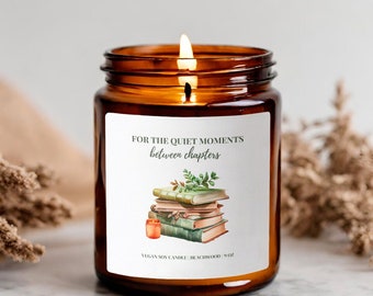 Librarian Gift, Book Candle, Book Lover Gift, Bookshop Candle, Avid Reader Candle