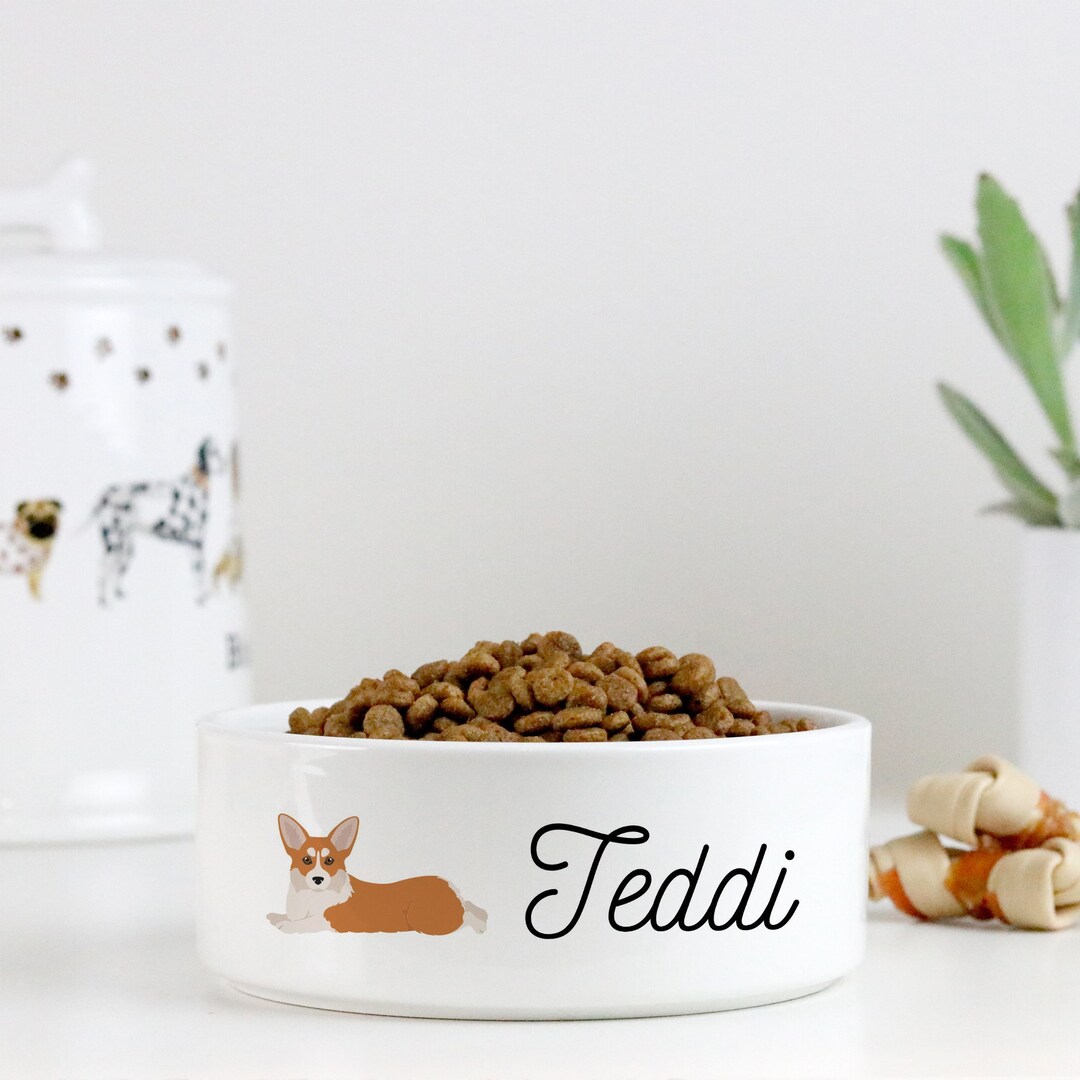 Dog Bowl Custom Dog Bowl With Name Personalised Etsy
