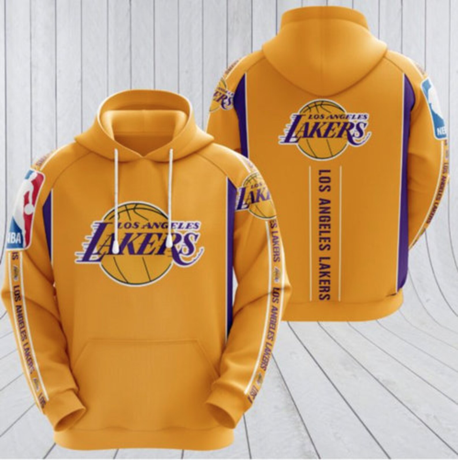 NBA Los Angeles Lakers y Zip Up Hoodie Los Angeles Lakers 3D Etsy