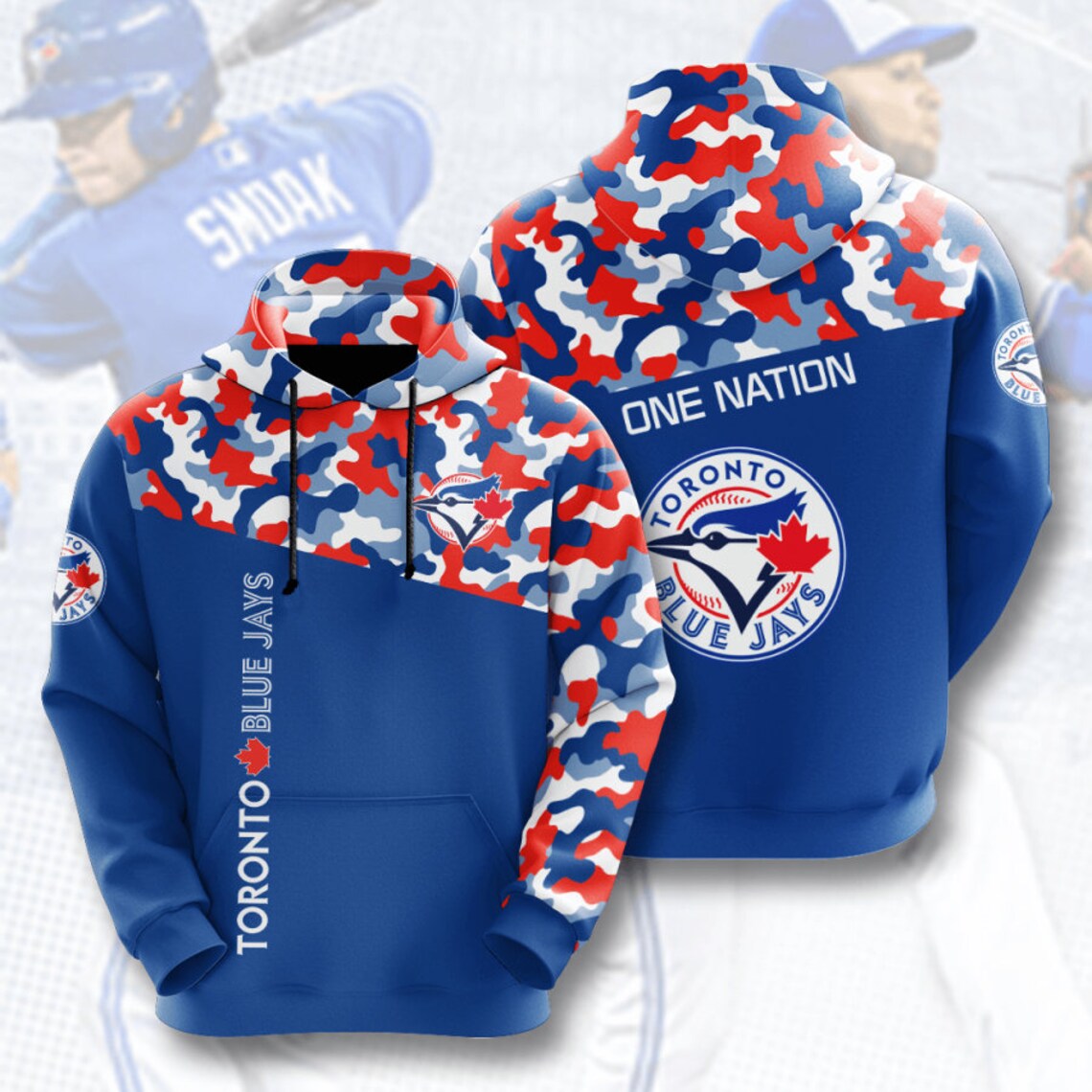 MLB Toronto Blue Jays 3D HoodieSweater Pullover Sportswear Etsy