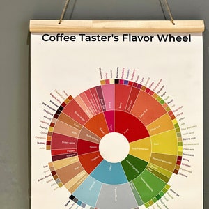 Coffee Flavor Wheel Art Print, wall art, wall decor, housewarming gift, kitchen decor, home decor, birthday gift image 6