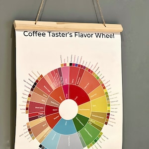 Coffee Flavor Wheel Art Print, wall art, wall decor, housewarming gift, kitchen decor, home decor, birthday gift image 3