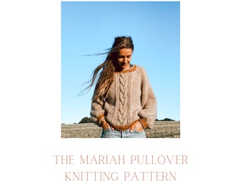 The Mariah Pullover- 3 Sleeve Versions (KNITTING PATTERN)