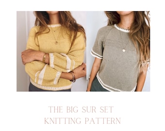 The Big Sur Set (TWO KNITTING PATTERNS)