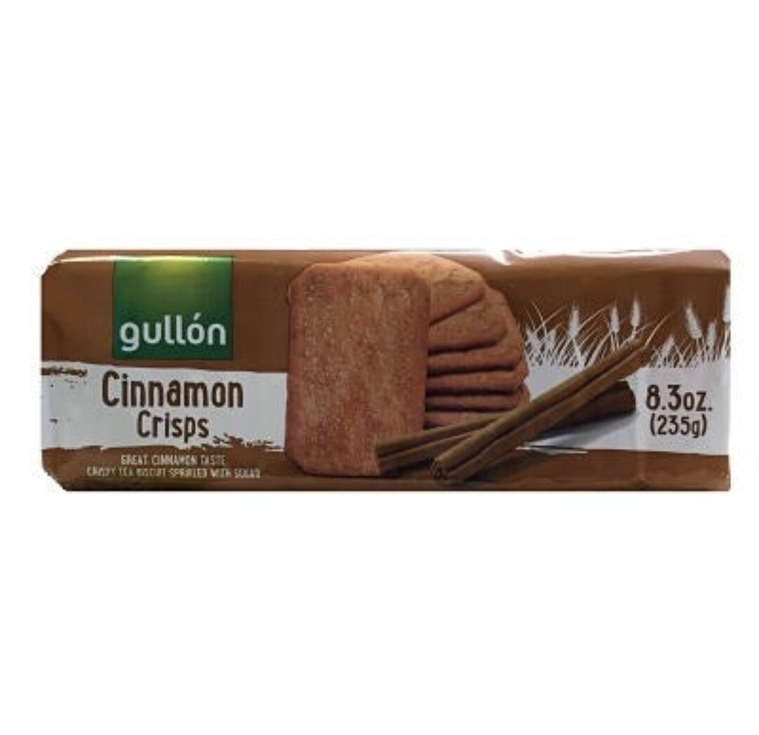 Gullon Cinnamon Crisps Crispy Cinnamon Tea Biscuits Sprinkled With