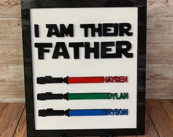 Father’s Day, Personalized, light saber